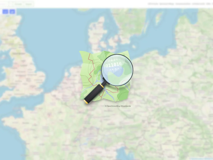 Karte von OpenStreetMap mit dem OpenStreetMap-Logo